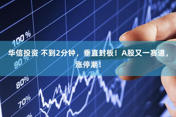 华信投资 不到2分钟，垂直封板！A股又一赛道，涨停潮！