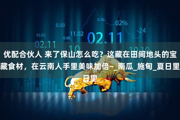 优配合伙人 来了保山怎么吃？这藏在田间地头的宝藏食材，在云南人手里美味加倍~_南瓜_施甸_夏日里